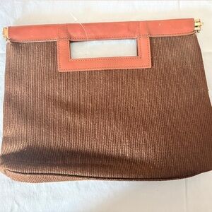 GAP Brown and Orange Clutch